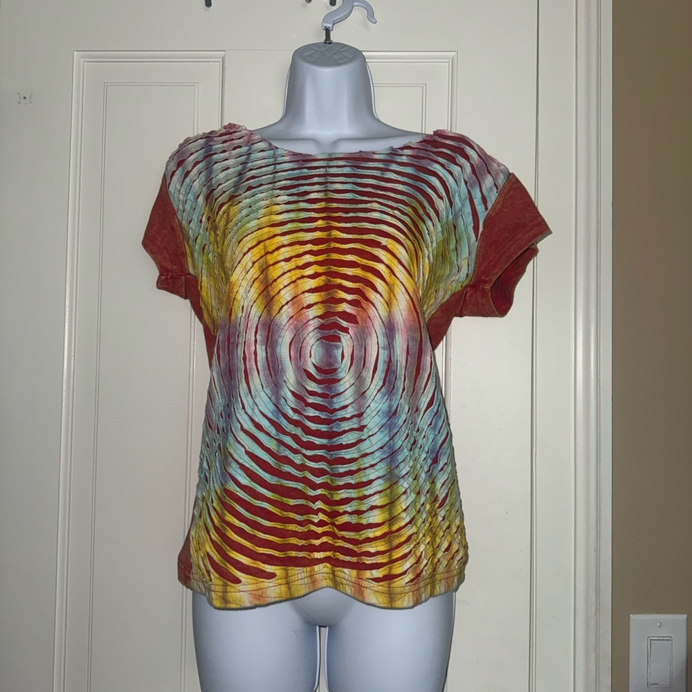 Colorful Tie-Dye Women's Top